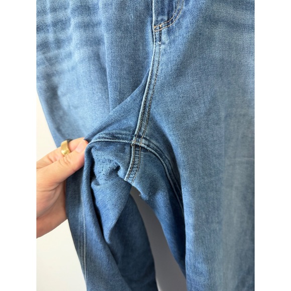 PAIGE Anessa Wide-Leg Jeans – Raw Hem – Size 34 - Picture 3 of 5